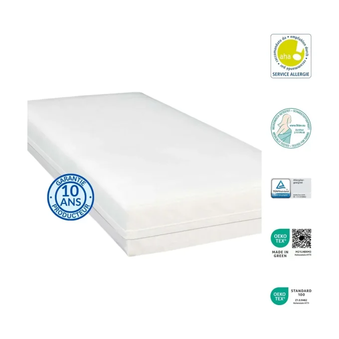 Housse anti-acariens matelas Softsan Extra Doux – certifiée TÜV, OEKO-TEX, Service Allergie