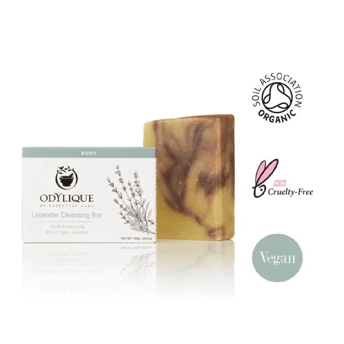 Savon Bio Lavande Odylique 100g – certifié bio Soil Association, vegan, cruelty-free
