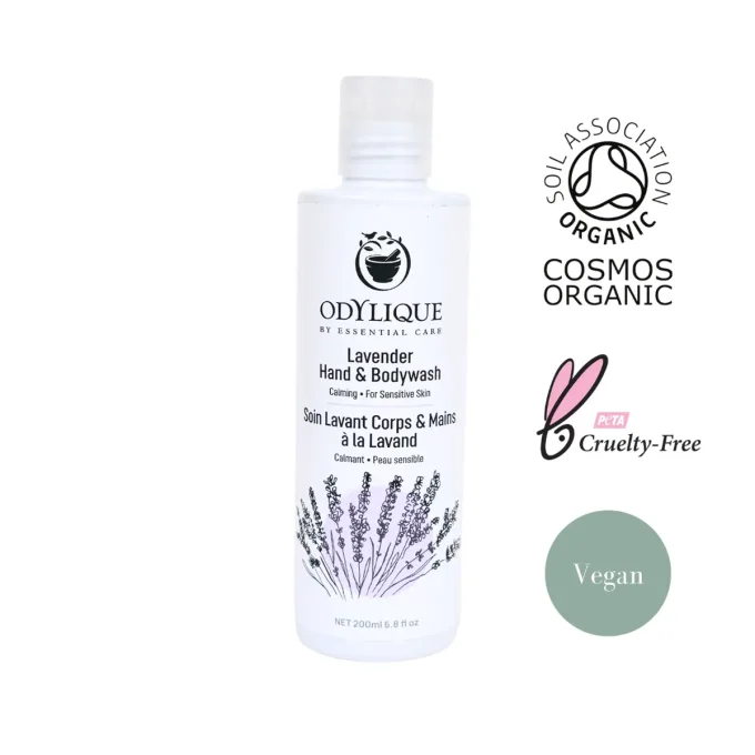 Soin Lavant Lavande Odylique certifié bio Cosmos Organic vegan cruelty-free